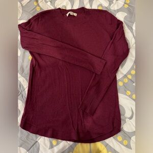 LOFT: dusty rose/ wine colored sweater